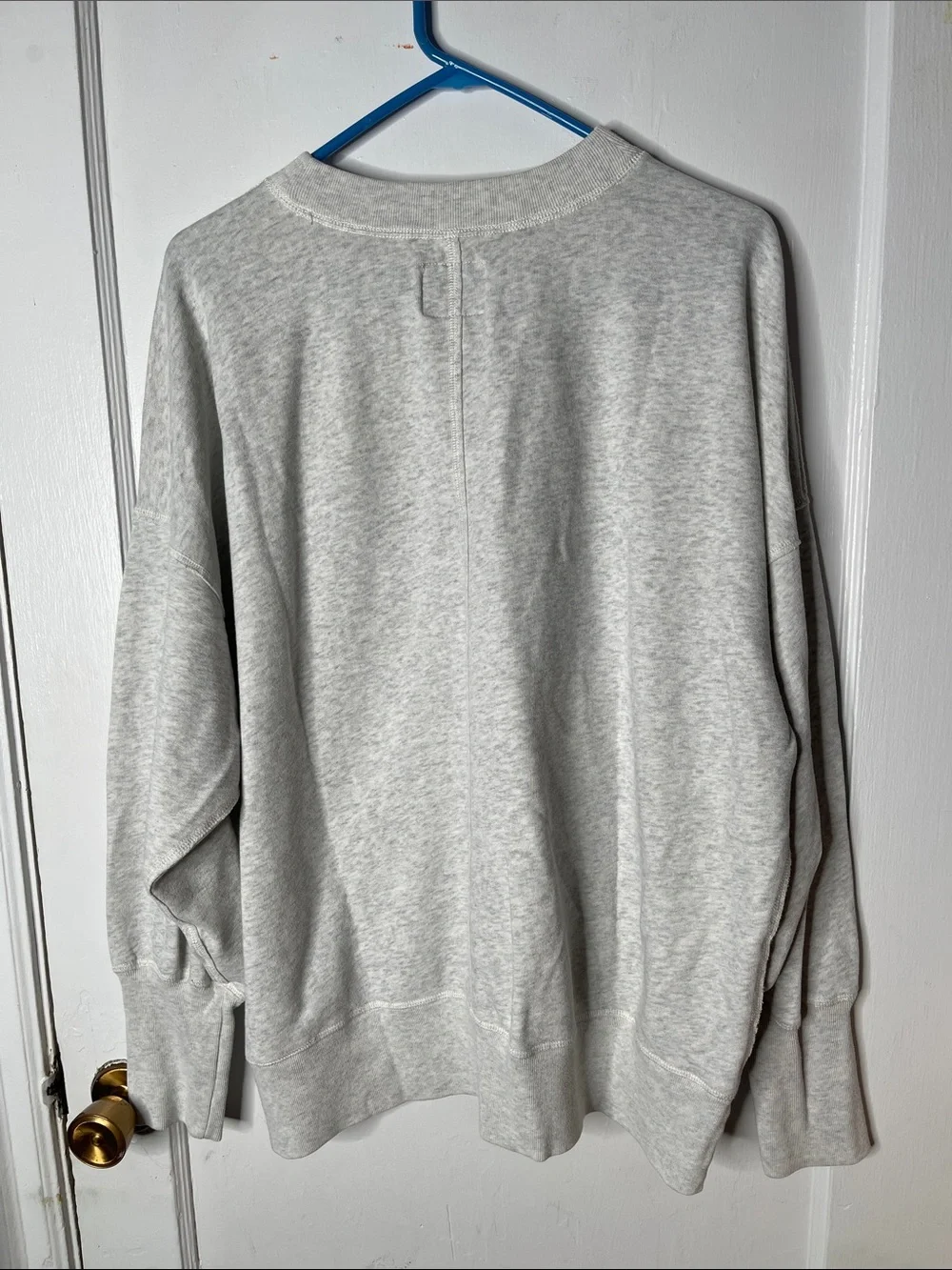 Abercrombie & Fitch XL Crewneck Sweatshirt Gray Classic Ladies Long Sleeves - Picture 5 of 8